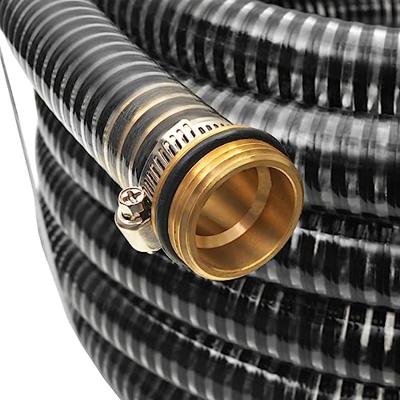 VidaXL Zuigslang met messing koppelingen 7 m 25 mm zwart VidaXL Zuigslang met messing koppelingen 7 m 25 mm zwart