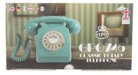 GPO Retro 746ROTARYGREEN Retro draaitelefoon met draaischijf, mintgroen - thumbnail