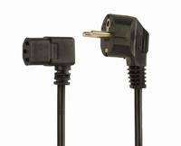 CABLEXPERT Stroomkabel VDE Schuko-stekker naar C13 met 90 graden hoek, 1,5 m merk - thumbnail
