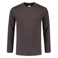 Tricorp T-shirt lange mouw - Casual - 101006 - donkergrijs - maat M - thumbnail