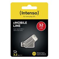 Intenso cMobile Line USB-stick smartphone/tablet Zilver 32 GB USB-A 3.2 Gen 1 - thumbnail