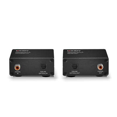 LINDY Audio-extender Toslink, Digital-Audio (coaxial) Via netwerkkabel RJ45 150 m