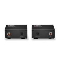 LINDY Audio-extender Toslink, Digital-Audio (coaxial) Via netwerkkabel RJ45 150 m - thumbnail