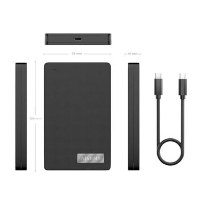 Behuizing voor Harde Schijf Aisens ASE-2541B Zwart 2,5" Behuizing voor Harde Schijf Aisens ASE-2541B Zwart 2,5"