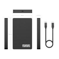 Behuizing voor Harde Schijf Aisens ASE-2541B Zwart 2,5" - thumbnail