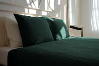 Zydante Home - Bedsprei incl. 2 kussenslopen - Dark Green - Flowers - 220 x 240 - thumbnail