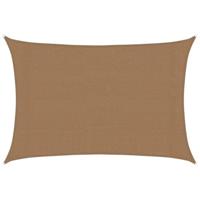 VidaXL Zonnezeil 160 g/m² 3x4,5 m hdpe taupe - thumbnail