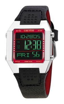 Horlogeband Calypso K5334-6 Leder/Textiel Zwart 18mm Horlogeband Calypso K5334-6 Leder/Textiel Zwart 18mm