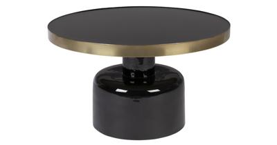 Zuiver Ronde Salontafel 'Glam' 60cm, kleur Zwart Zuiver Ronde Salontafel 'Glam' 60cm, kleur Zwart