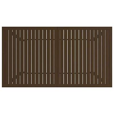 Tuintafel 140x80x72 cm staal bruin
