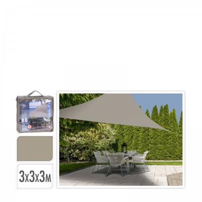 Schaduwdoek 3x3x3m zand