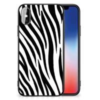 iPhone X | Xs Dierenprint Telefoonhoesje Zebra - thumbnail