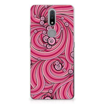 Nokia 2.4 | Hoesje maken | Swirl Pink Nokia 2.4 | Hoesje maken | Swirl Pink