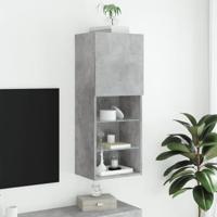 Tv-meubel met LED-verlichting 40,5x30x102 cm betongrijs - thumbnail
