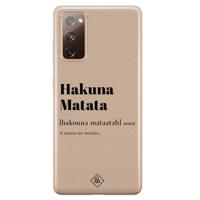 Samsung Galaxy S20 FE siliconen hoesje - Hakuna matata - thumbnail