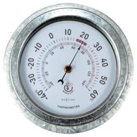 NeXtime Lily 22cm buitenthermometer (Kleur: zilver) - thumbnail