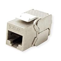 VALUE Cat.6A (klasse EA) Keystone, RJ-45, afgeschermd, zonder gereedschap, SLIM. - thumbnail