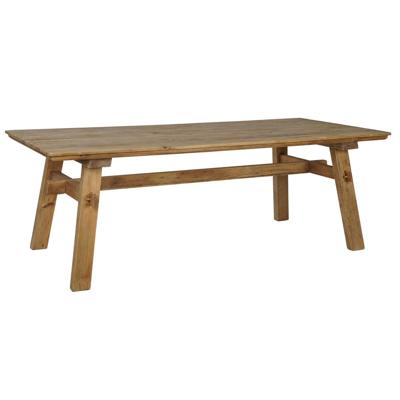 Eettafel Home ESPRIT Bruin Natuurlijk Hout Dennenhout 220 x 100 x 76 cm