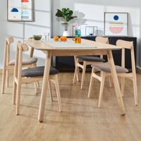 Kave Home Batilde Eettafel - 140 x 70 cm - Bruin - thumbnail