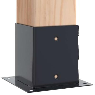 VidaXL Paonderstellen vierkant 4 st 121x121 mm gepoedercoat staal VidaXL Paonderstellen vierkant 4 st 121x121 mm gepoedercoat staal