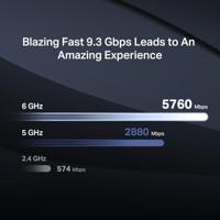 Mercusys MR47BE draadloze router 2.5 Gigabit Ethernet Tri-band (2,4 GHz / 5 GHz / 6 GHz) Zwart - thumbnail