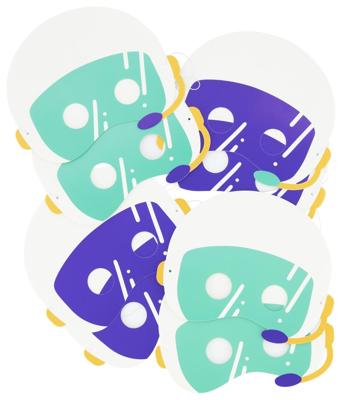 HEMA Feestmaskers Papier Space - 8 Stuks