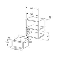Magnetron Cata MMA 20 X Zwart/Zilverkleurig Zilverkleurig Staal 800 W 1000 W 20 L - thumbnail