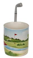 Golf mok met golfclub en bal - thumbnail