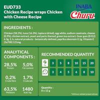 INABA - Hondenvoer met 58,2% kip, 16,3% tonijn, 0,9% kaas, eiwit, tapioca, natriumcaseïnaat, kippenextract, gist, groene thee-extract - hoogwaardige eiwitten voor honden - thumbnail