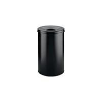 Durable Papierkorb Safe, Durable, Stahl, schwarz, 60 Liter, selbstverlöschend mit Flam 330701 Prullenbak 60 l (Ø x h) 375 mm x 662 mm Staal Zwart 1 stuk(s) - thumbnail
