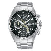 Lorus RM351HX9 Horloge Chronograaf staal zilverkleurig-zwart 44 mm - thumbnail