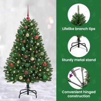 VidaXL Kunstkerstboom met 150 led groen 150 cm pvc en metaal - thumbnail