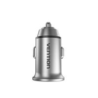 Vention FFFH0 oplader voor mobiele apparatuur Universeel Grijs Sigarettenaansteker Snel opladen Auto - thumbnail