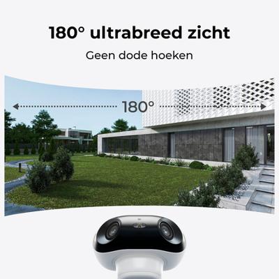 Reolink Argus Series B740X BWB4K01W IP Bewakingscamera Bluetooth, WiFi 5120 x 1440 Pixel