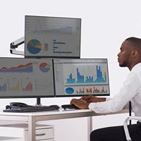 Ergotron Uitbreiding voor monitorbeugel Zilver - thumbnail