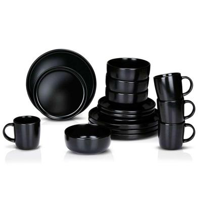 Alpina Serviesset 16-delig Ø26,5cm zwart