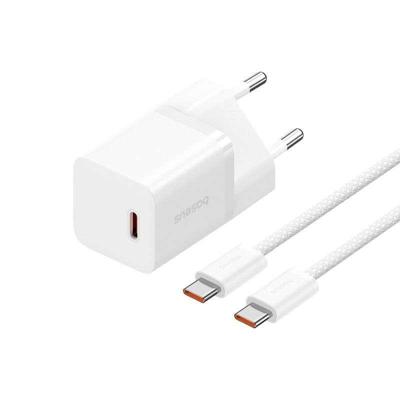 Baseus P10110902213-01 USB-C GaN5 mini 30W netvoeding oplader Wit