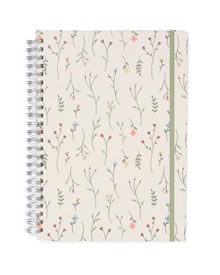 HEMA Fotoboek plakboek met spiraal 32.5x23 bloemen