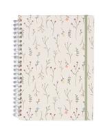HEMA Fotoboek plakboek met spiraal 32.5x23 bloemen - thumbnail