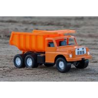 DinoToys Tatra kiepwagen oranje, 71 cm groot, draaggewicht 100 kg - thumbnail