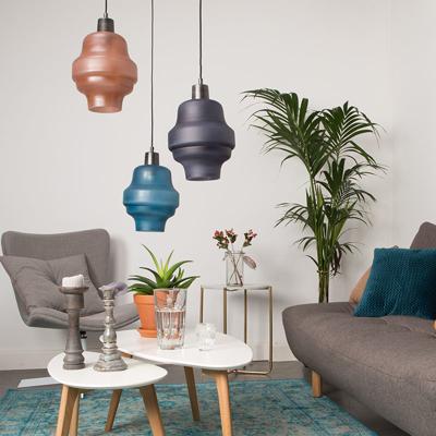 Feliz plafondlamp Rose 26 x 178,5 cm glas/staal Feliz plafondlamp Rose 26 x 178,5 cm glas/staal