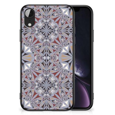Apple iPhone XR Marmeren Print Telefoonhoesje Flower Tiles