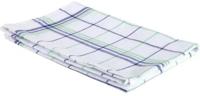 Handdoek Christelle, ft 50 x 70 cm, geruit, groen blauw, pak van 6 stuks - thumbnail