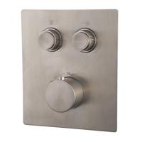 Wiesbaden Caral Klik Pro inbouw thermostatisch douchekraan 2 functies met inbouwdeel geborsteld staal SW717347 / SW717345 - thumbnail