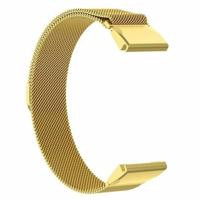 By Qubix - Milanese bandje - Goud - Compatible met Garmin Instinct E - 40mm - Compatible Garmin bandje - Bandbreedte: 20mm - thumbnail