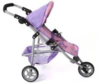 Poppenwagen Jogger Lola - Hearts Lila - thumbnail
