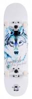 skateboard Blue Wolf 31 x 8 inch hout wit zwart - thumbnail