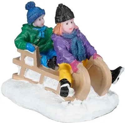 Kids on the sleigh l3,5xw5xh4,5 cm - Luville