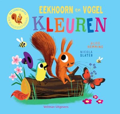 Eekhoorn en Vogel - Kleuren Eekhoorn en Vogel - Kleuren