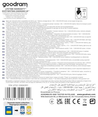 Goodram UTS2-1280K0R11 USB flash drive 128 GB USB Type-A 2.0 Zwart, Zilver